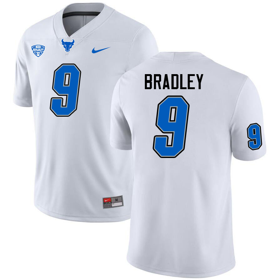Keontez Bradley UB Bulls Jersey,University Of Buffalo Bulls #9 Keontez Bradley Jersey Youth-White